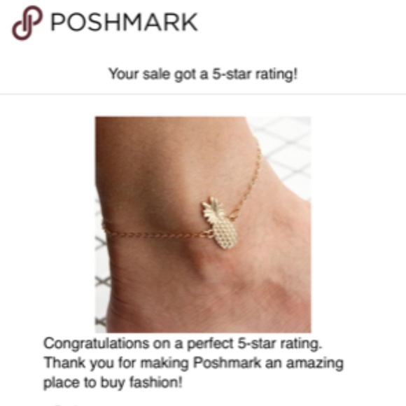 GOLDEN PINEAPPLE PRINCESS ANKLE BRACELET - Picture 4 of 4